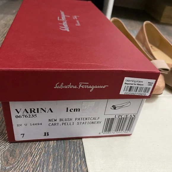 Salvatore Ferragamo Varina Patent Leather Ballet Flats - Picture 6 of 8